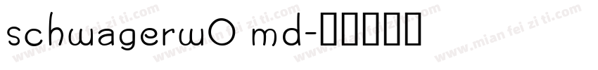 schwagerw0 md字体转换